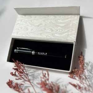 【團購商品，10支起做】嘉大經典典雅鋼珠筆禮盒_琴鍵黑