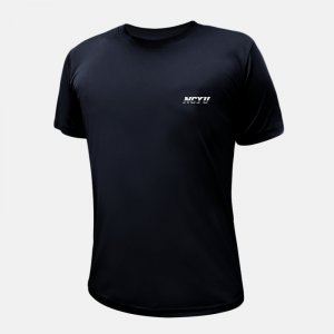 【團購商品，10件起做】NCYU簡約超細纖維排汗衫_經典黑