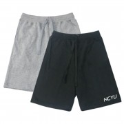 【團購商品，10件起做】NCYU休閒有型棉短褲_黑/灰(可混色)