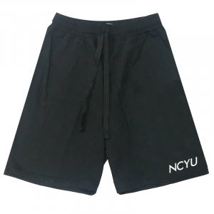 【團購商品，10件起做】NCYU休閒有型棉短褲_黑/灰(可混色)