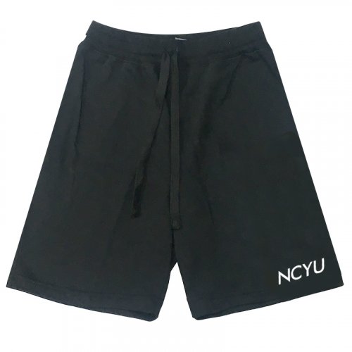 【團購商品，10件起做】NCYU休閒有型棉短褲_黑/灰(可混色)