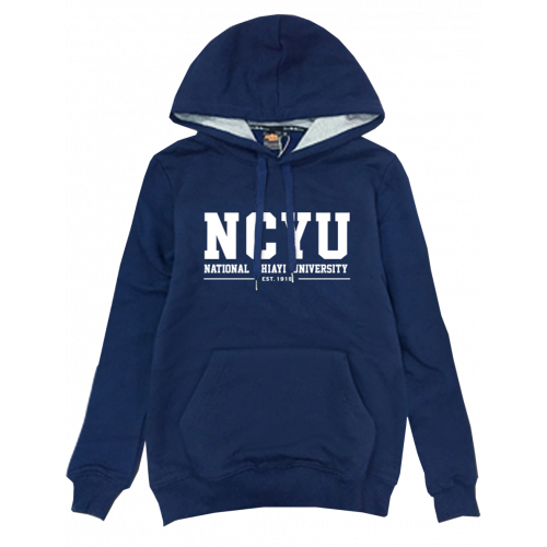 【嘉大合作社現貨販售】NCYU經典款刷毛帽T_深藍