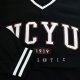 【未達預購最低量不製作】NCYU美式電繡滑面V領大學T_炭黑