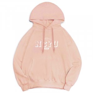 【嘉大合作社獨賣】NCYU冬日輕甜系落肩帽T_經典款_微糖粉
