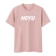 【嘉大合作社獨賣】NCYU純棉短T_玫瑰粉 【嘉大合作社獨賣】NCYU純棉短T_玫瑰粉
