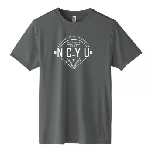 【嘉大合作社獨賣】NCYU沁涼輕薄排汗短T_深灰