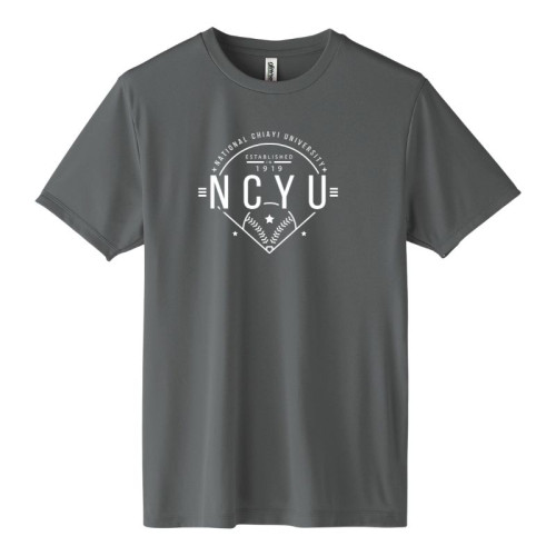 【嘉大合作社獨賣】NCYU沁涼輕薄排汗短T_深灰