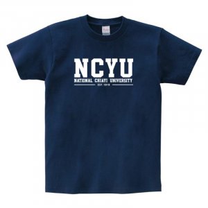 NCYU經典款純棉短T_深藍