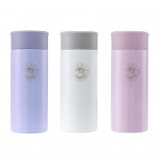 【團購商品，10個起做】嘉大校徽款療癒系304輕巧保溫瓶200mL_粉藍/珍珠白/粉紫